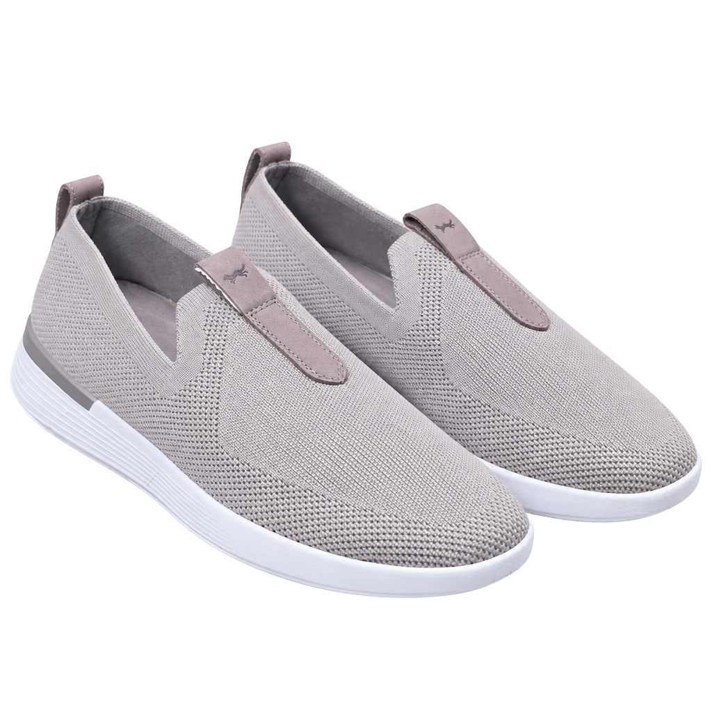 Wolf & Shepard SwiftKnit Slip-On Sneakers Taupe 1