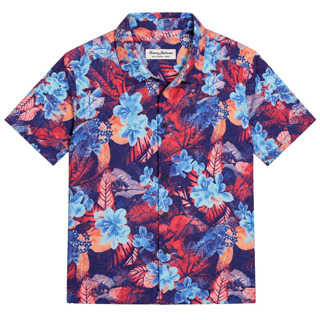 Tommy Bahama Button Down Shirt Size XL Floral Short Sleeve 1