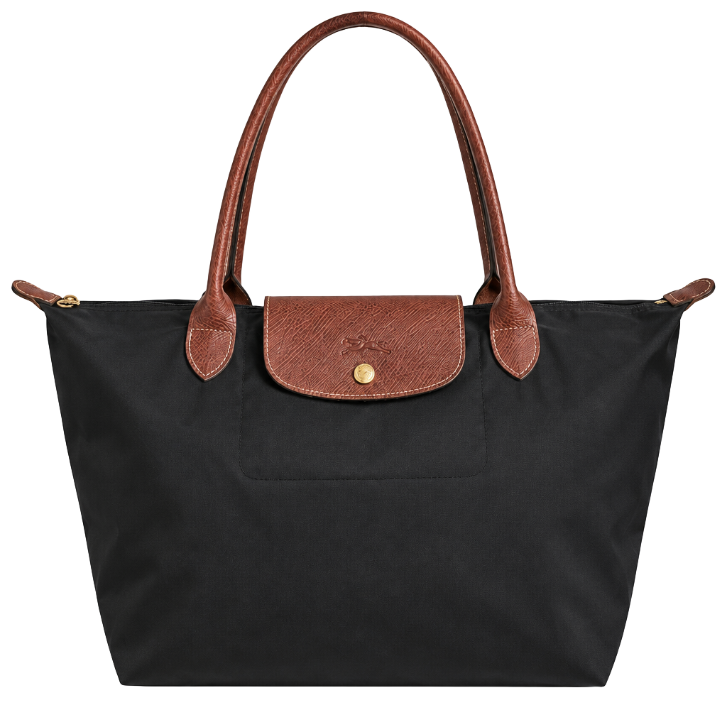 Longchamp Le Pliage Original Black Medium Handbag 1