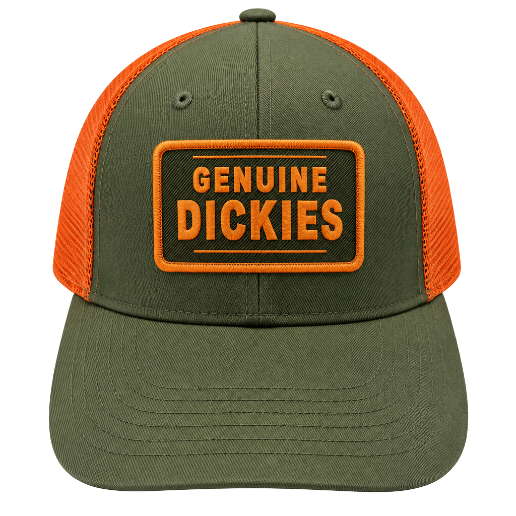 Dickies Trucker Hat Green Orange Snapback 1