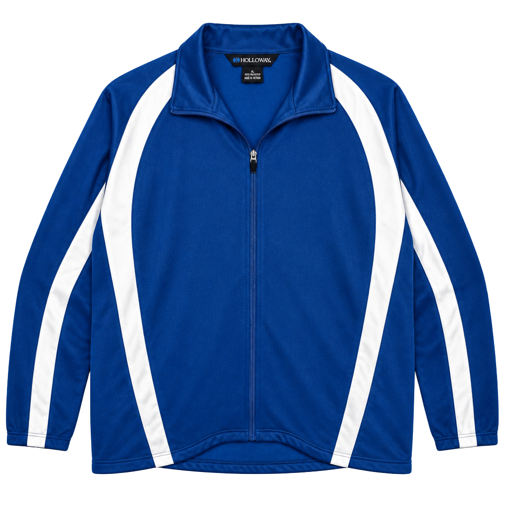Holloway Determination Jacket Size XL Blue White Full Zip Track Jacket 1