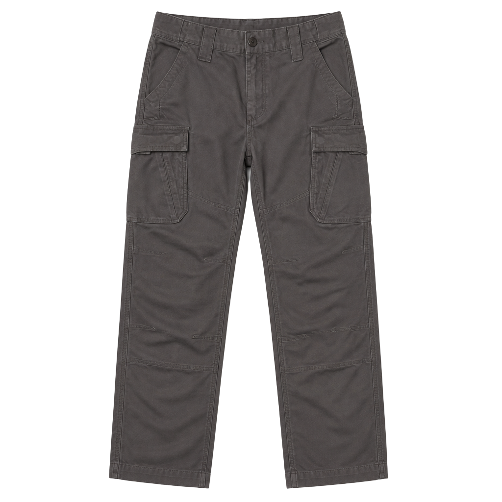 Guide Gear Gray Canvas Cargo Utility Work Pants 1