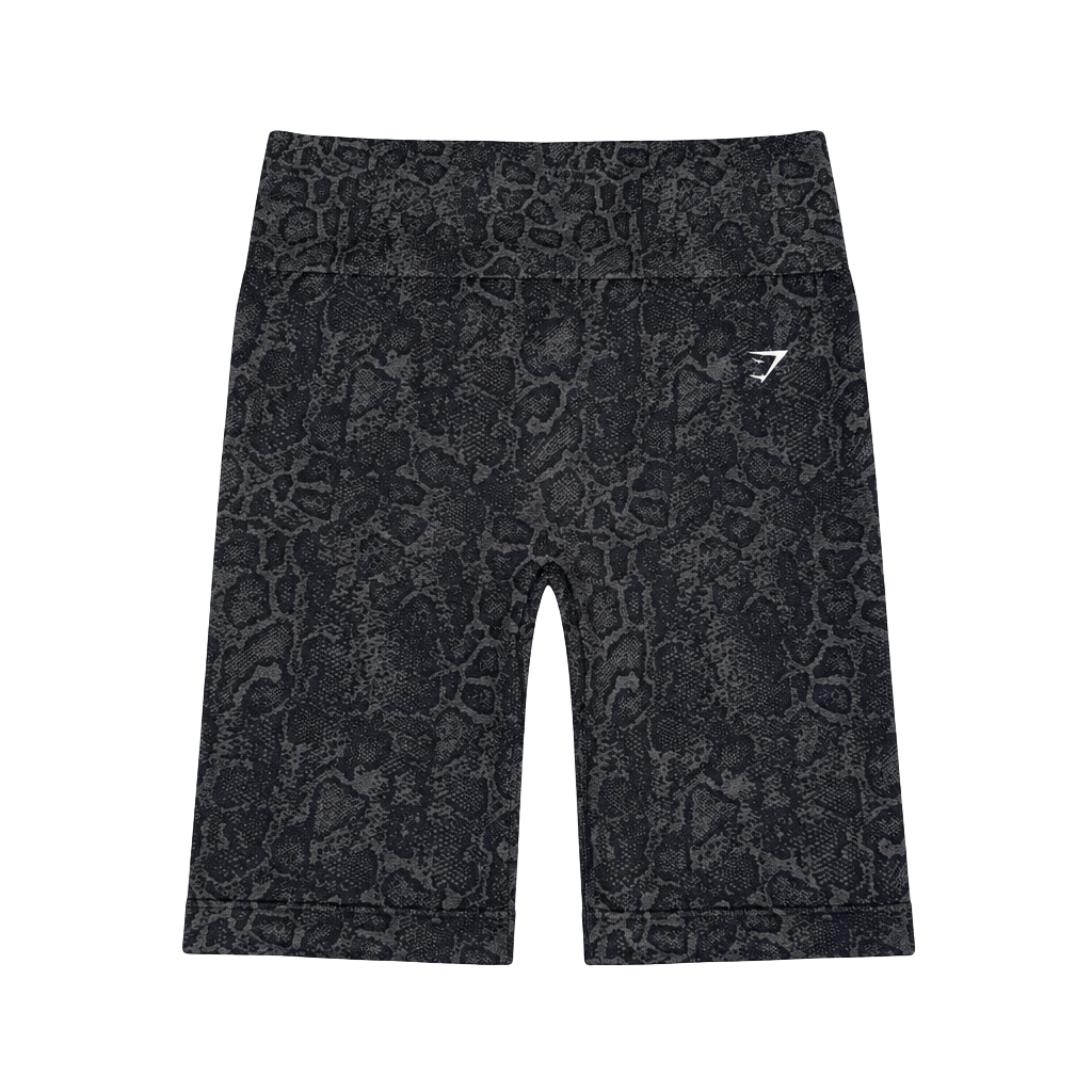 Gymshark Animal Seamless Cycling Shorts Black Animal Print 1