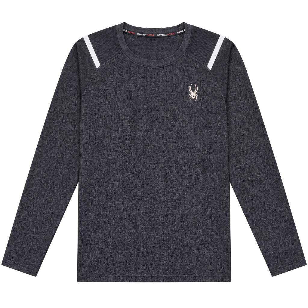 Spyder Active Long Sleeve Shirt Size XL Black Athletic Pullover 1