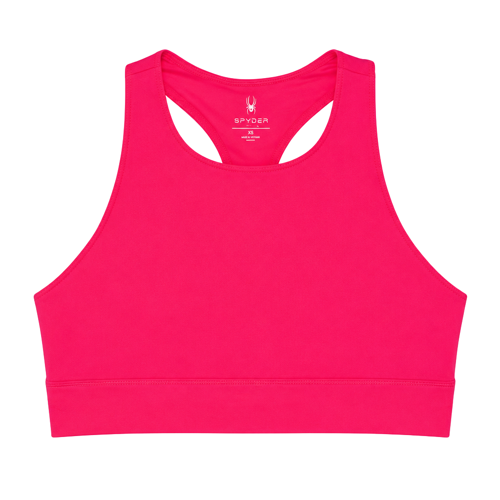Spyder Active Sports Bra Size XL Pink Racerback 1