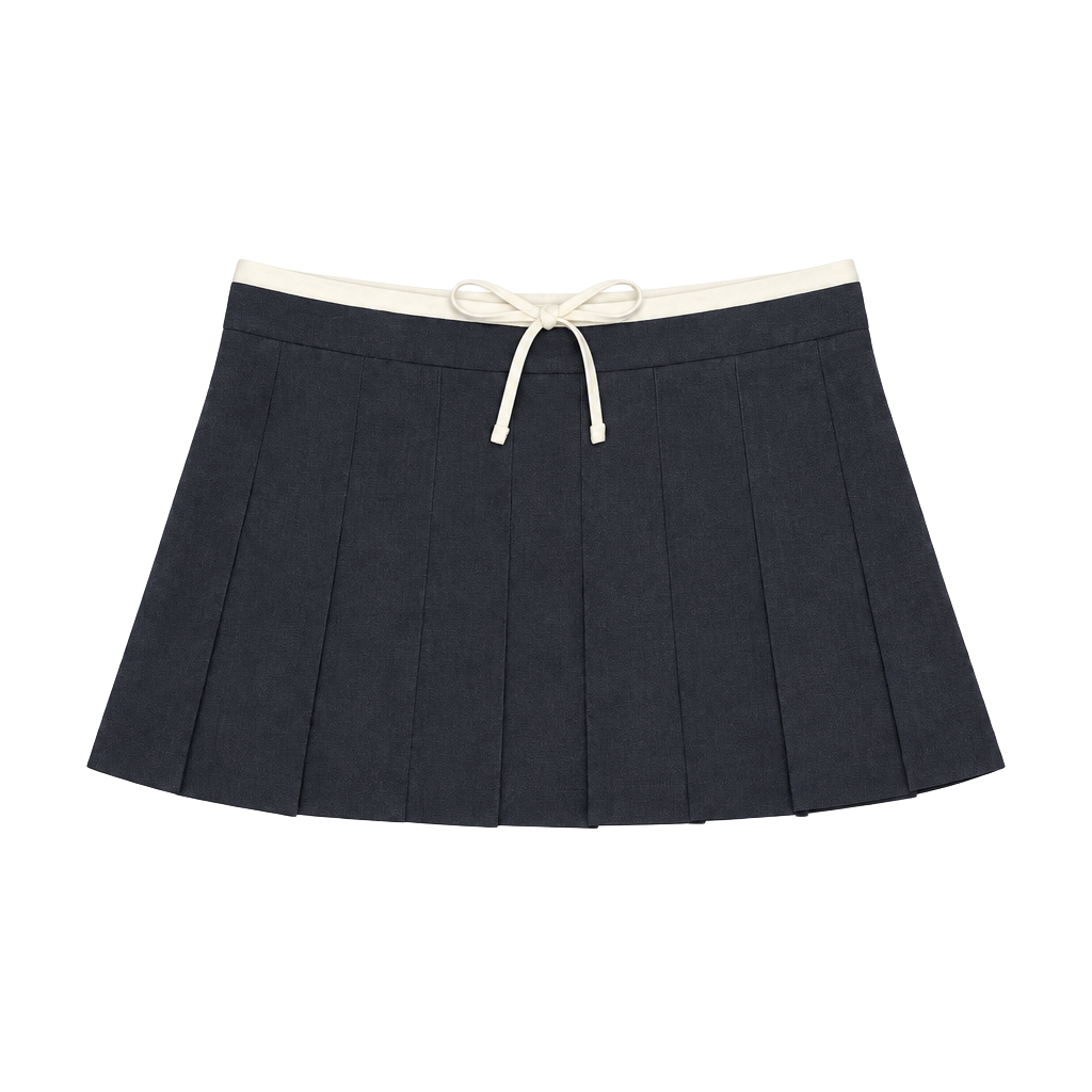 Victoria's Secret Pink On-The-Go Pleated Skirt Size L Grey 1