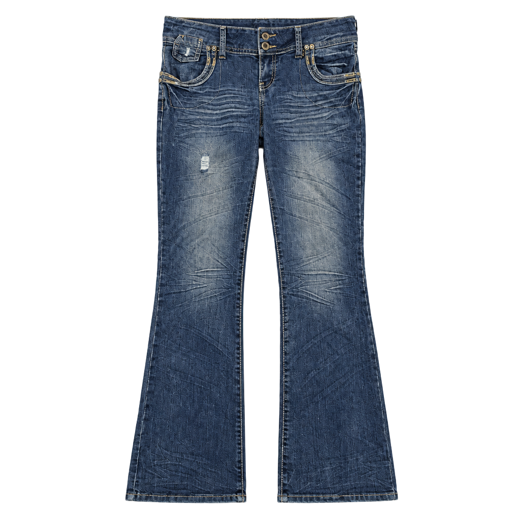 Rue21 Premiere Denim Jeans Size 11/12 Low Rise Bootcut Distressed 1