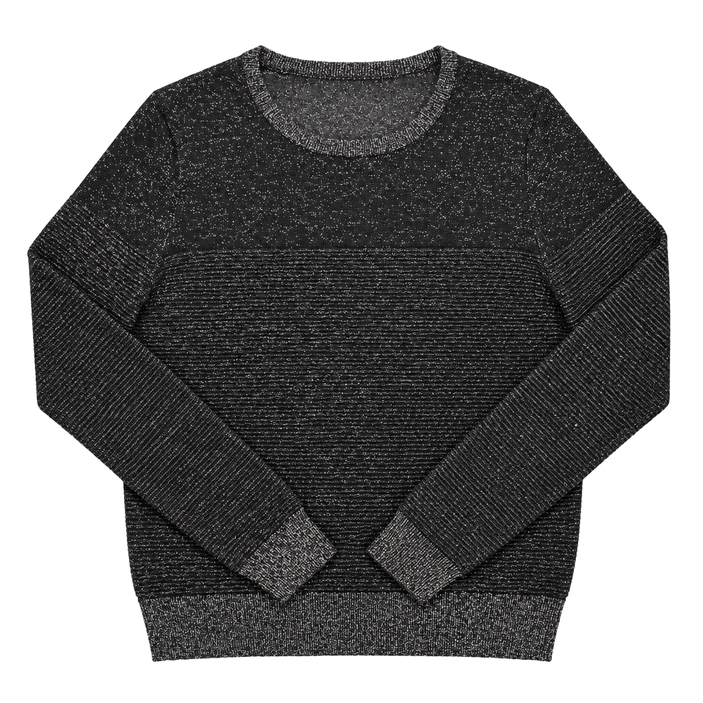 Maje Moulin Black Metallic Knit Sweater Size 1 1