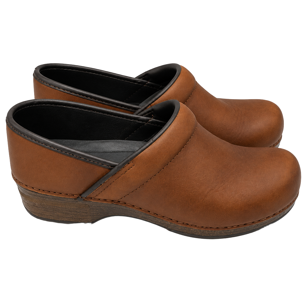 Dansko Professional Clogs Brown Leather Slip Resistant
Size 38 /US 8
#894 1