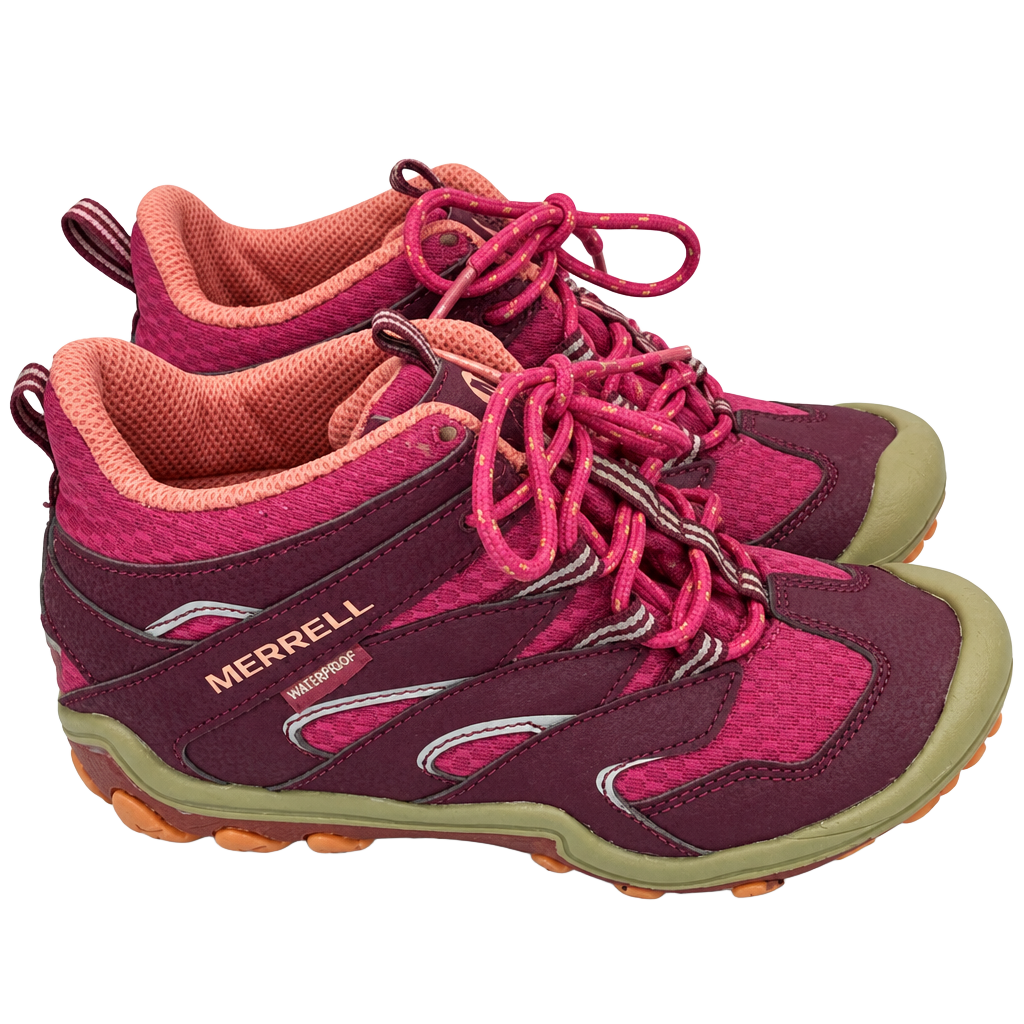 Merrell Hiking Boots Pink Waterproof Kids Shoes
Size 2M
#897 1
