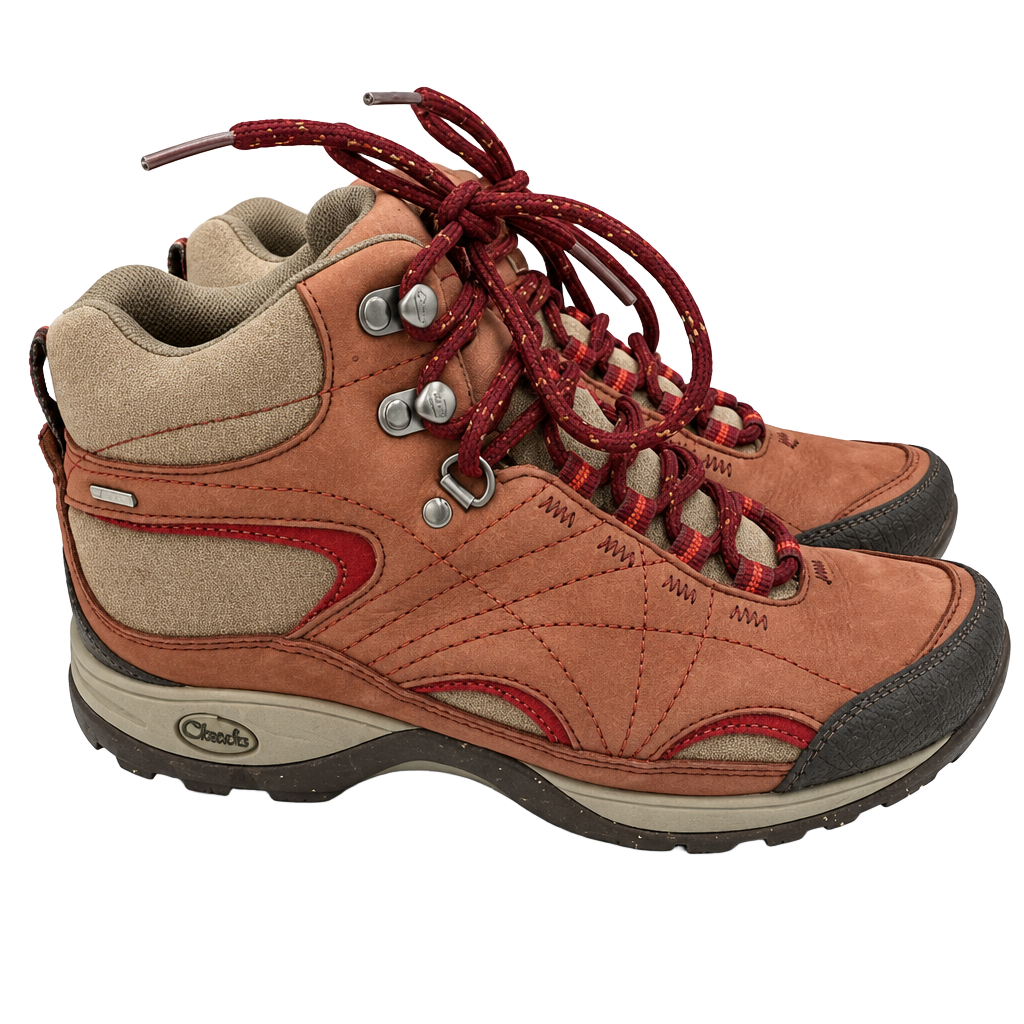 Chaco Hiking Boots Brown Leather Trail Shoes
Size 8
#877 1