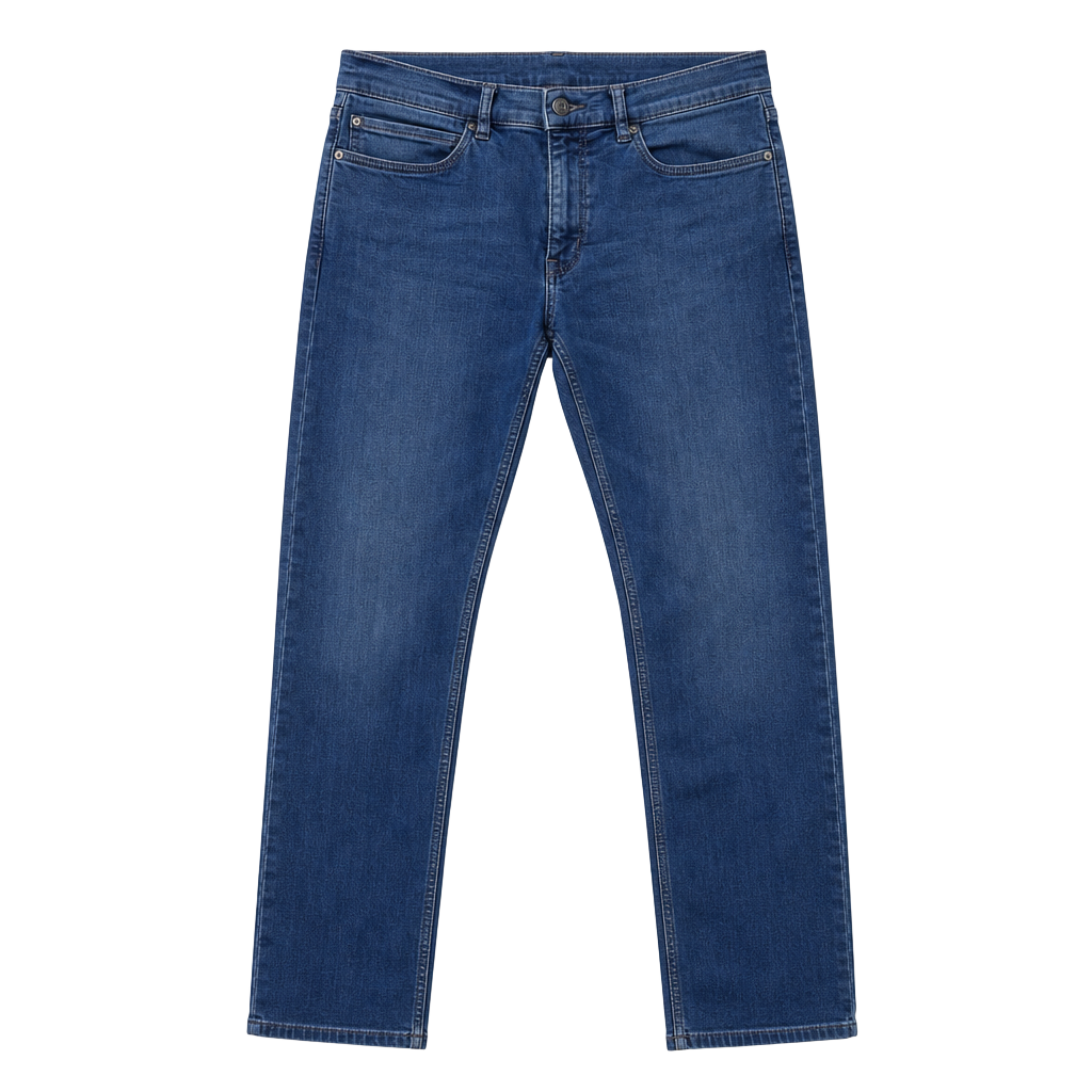 HUGO Hugo Boss Dark Wash Slim-Fit Jersey Denim Jeans 1