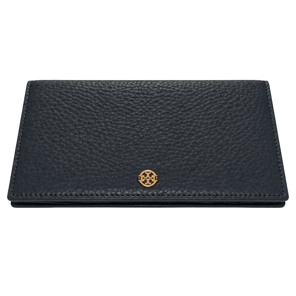 Dagne Dover Leather Bifold Wallet Blue 1