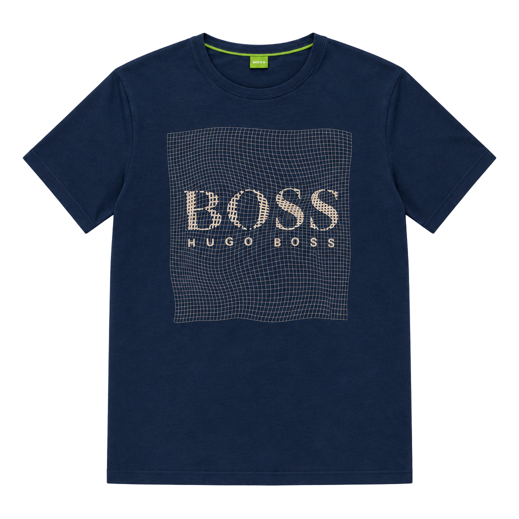 Hugo Boss Graphic T-Shirt Size M Blue Short Sleeve 1