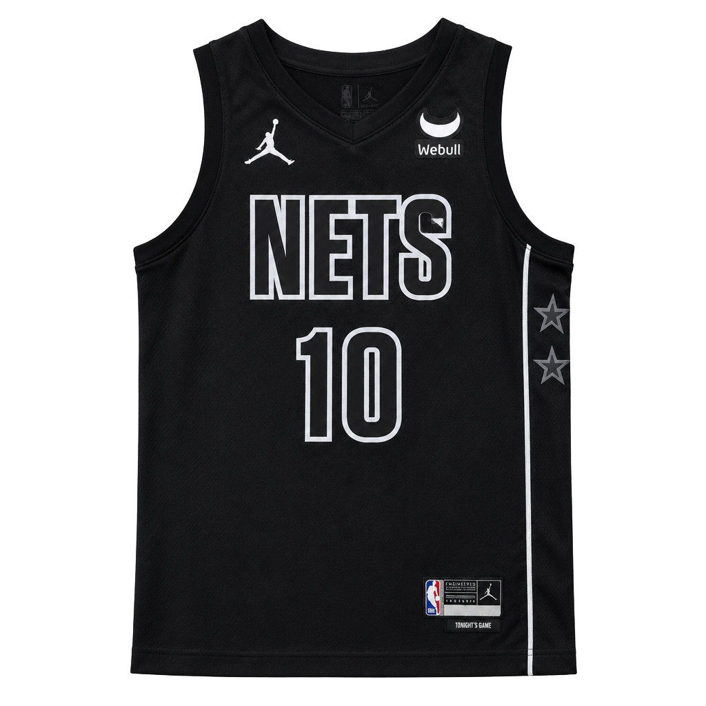 Jordan Brooklyn Nets NBA Jersey 10 Black Statement Edition 1