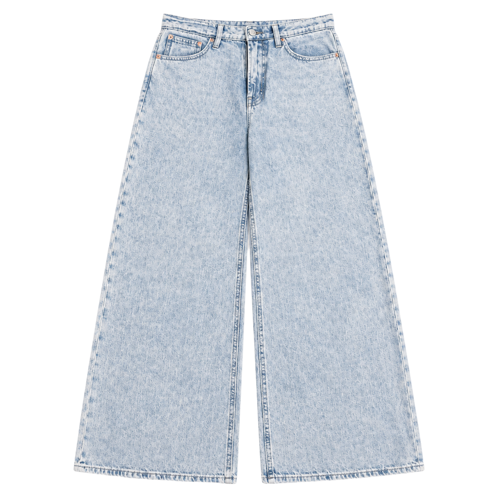 Gap High Rise Wide-Leg Jeans Size 10/30R Light Wash 1