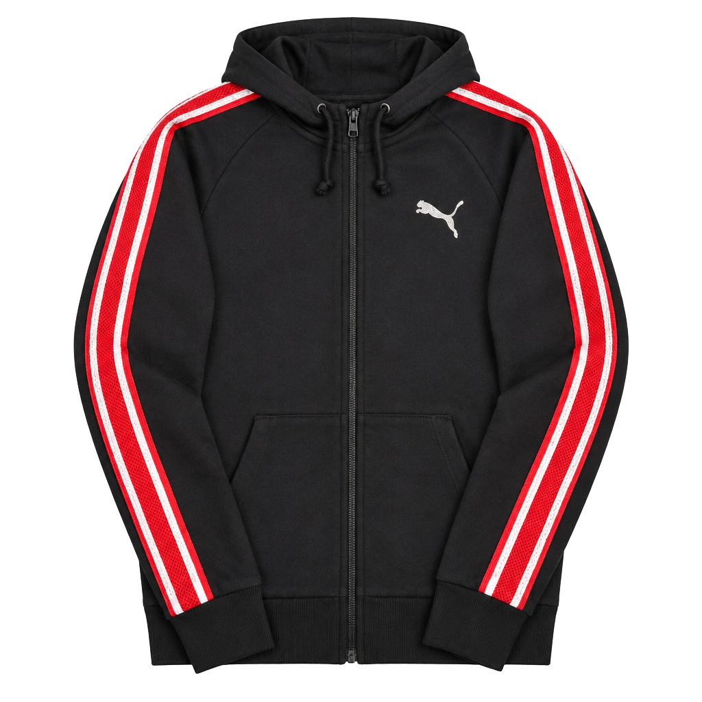 Victoria's Secret Pink Full Zip Hoodie Size L Black 1