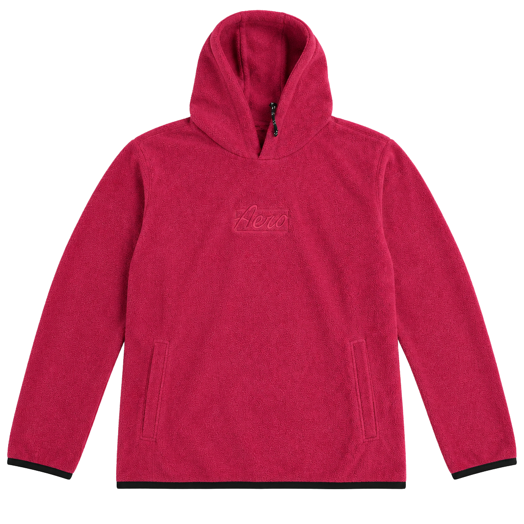 Aeropostale Fleece Hoodie Size M red Pullover 1