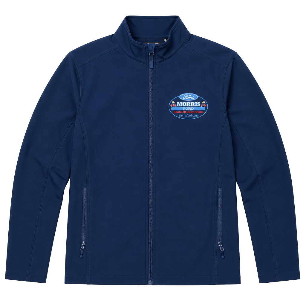 Port Authority J317 Core Soft Shell Jacket Navy Blue Ford Morris Ford Logo Size M 1