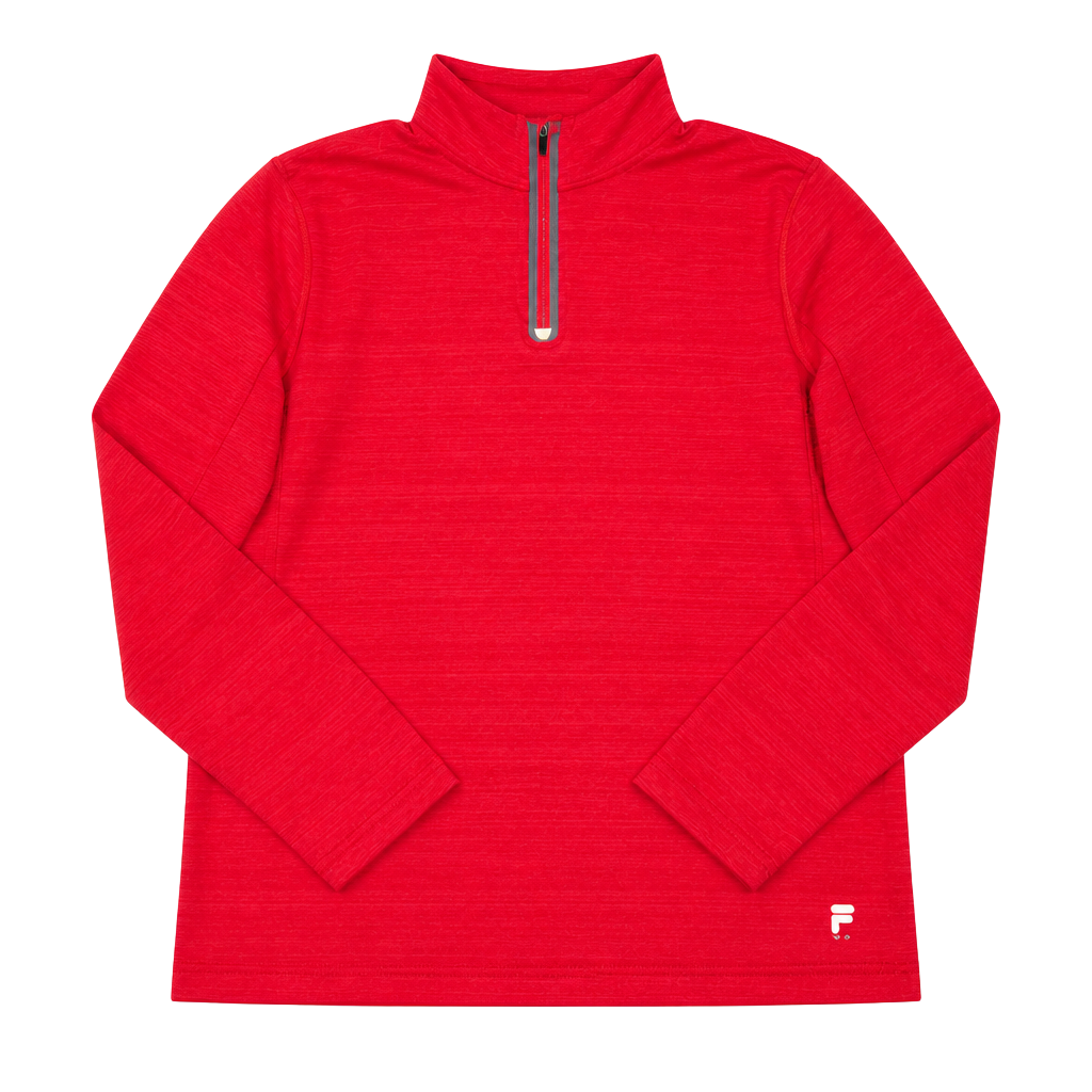 Fila Sport Live In Motion Men's Red Performance 1/4-Zip Pullover Size L 1