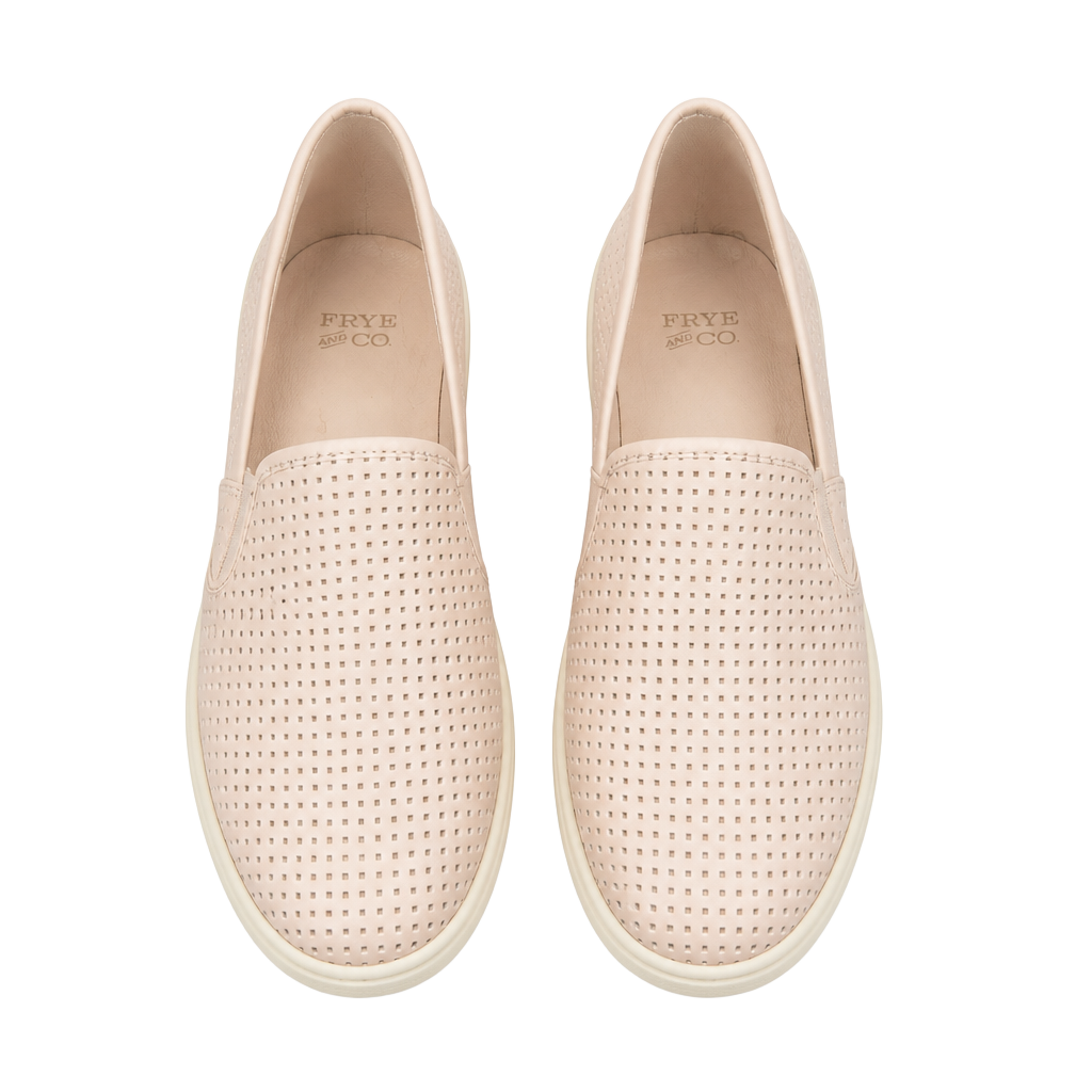 Frye and co Perforated Slip-On Pink Sneakers 1