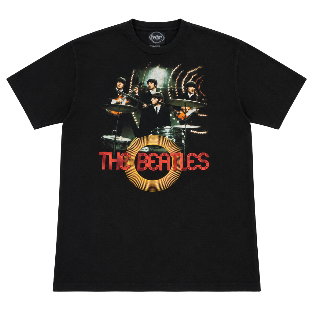 The Beatles Band T Shirt Size XL Black Graphic Tee 2009 1