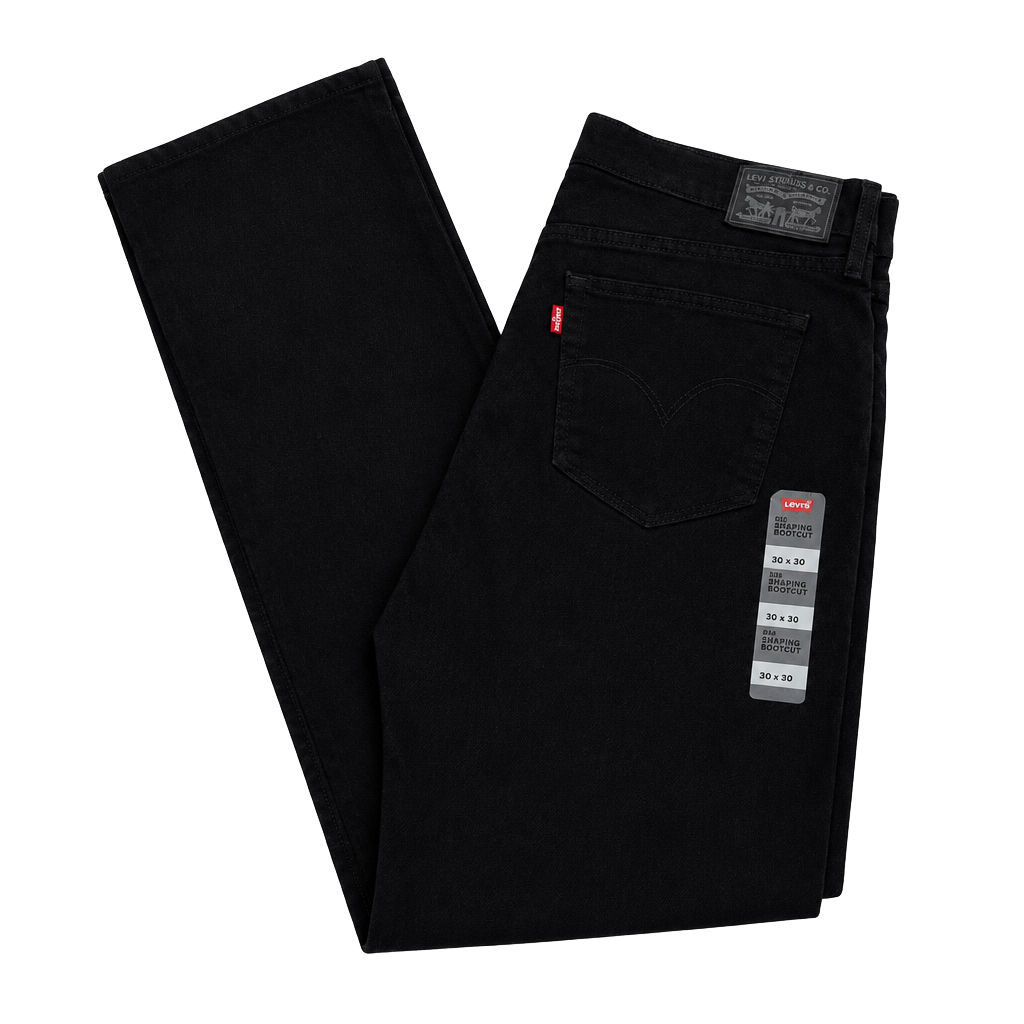 Levi's 315 Shaping Bootcut Jeans Size 30x30 Black Denim 1