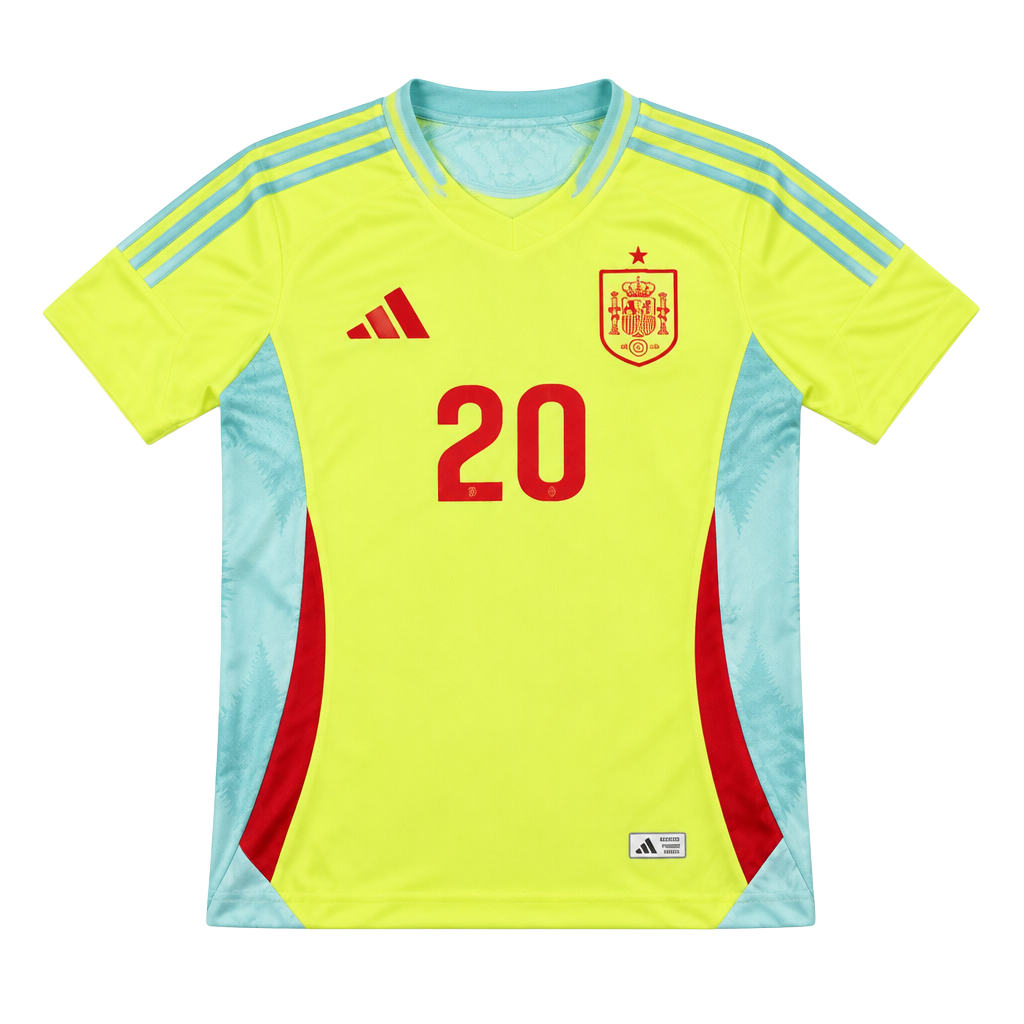 Adidas Spain 2024-25 Away Football Jersey Size S Pedri #20 1
