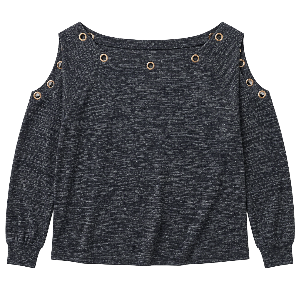 NY Collection Sweater Womens size Large Petite Black Pullover Long Sleeve New 1