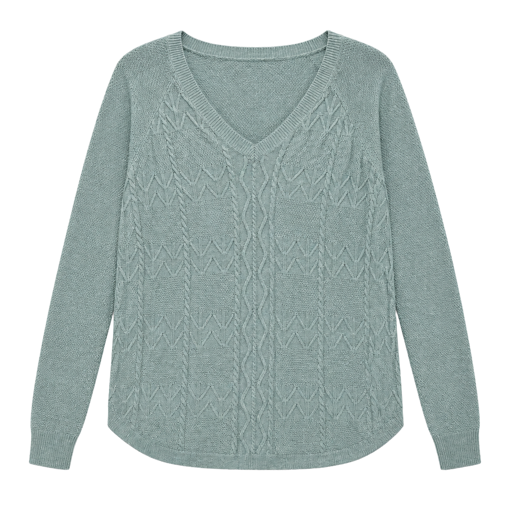 Sonoma Goods For Life Cable Knit Sweater Size XL Teal 1