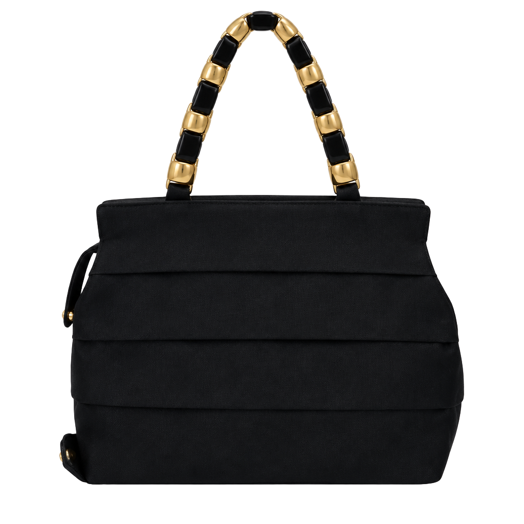 Salvatore Ferragamo Vara Chain-Linked Embellished Shoulder Bag Black 1