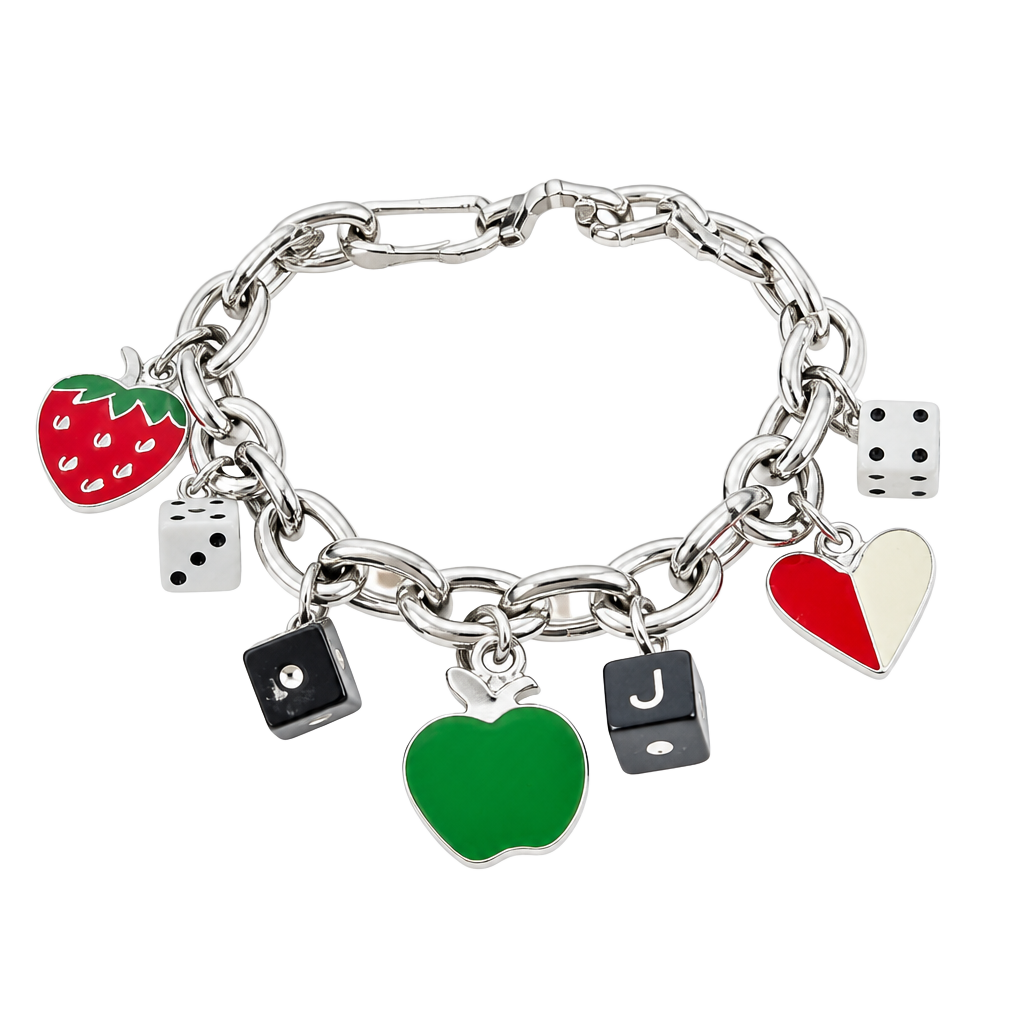 Marc Jacobs The Collector Silver-Tone Multi-Charm Bracelet 1