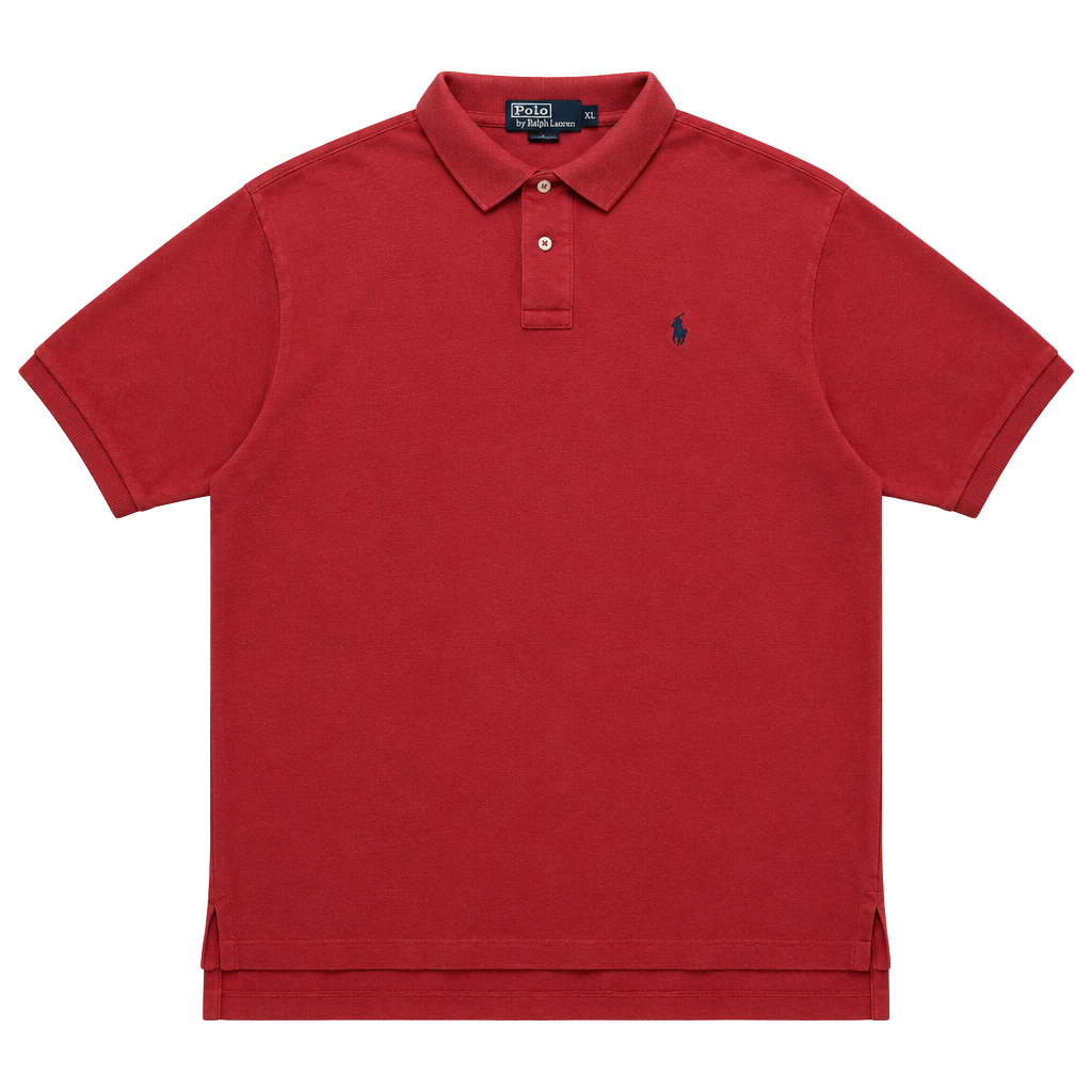 Vintage Polo Ralph Lauren Red Ringer Polo Shirt Men’s XL Oversized Baggy Classic 1