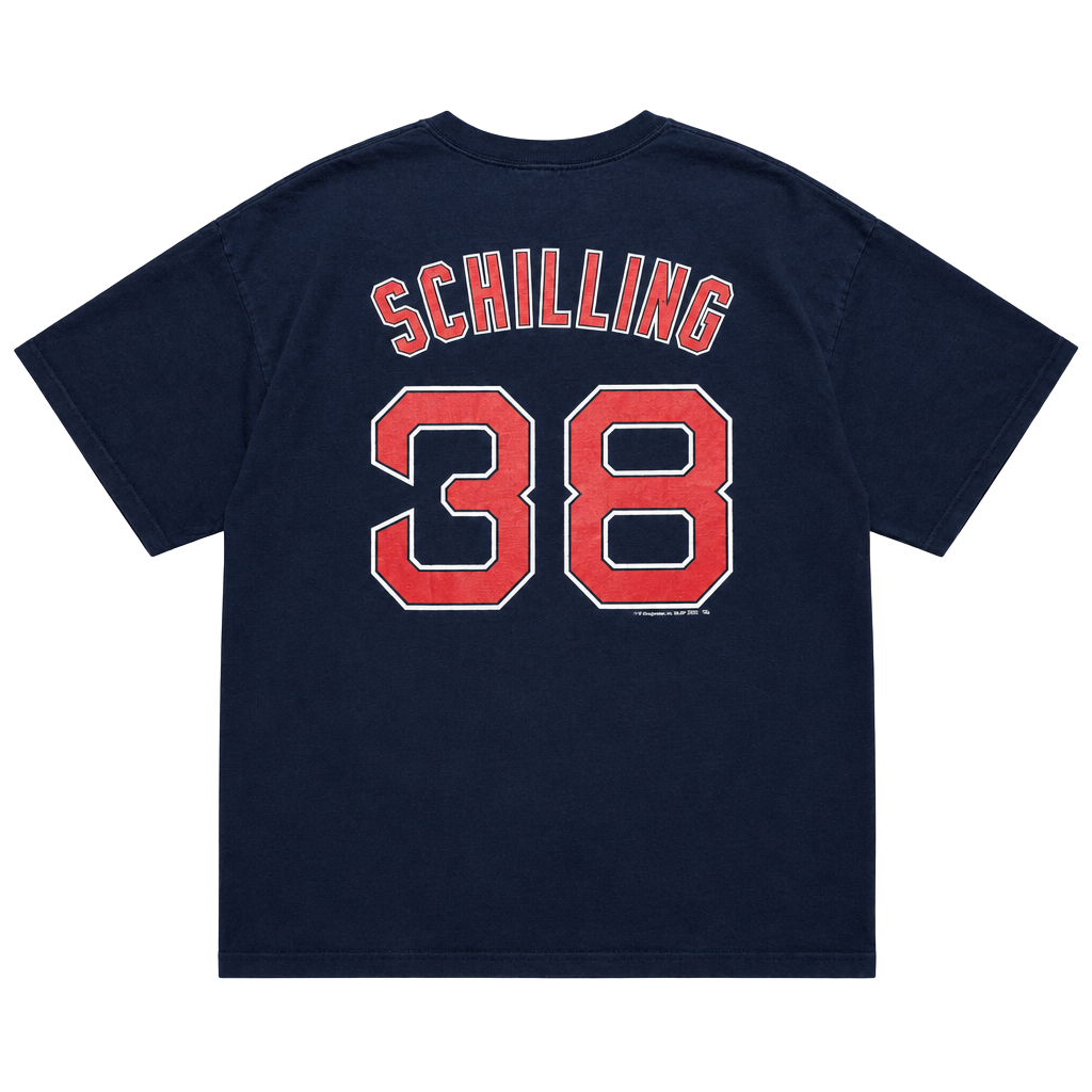 Vintage 2004 Boston Red Sox Curt Schilling #38 T Shirt 2XL MLB Y2K 1