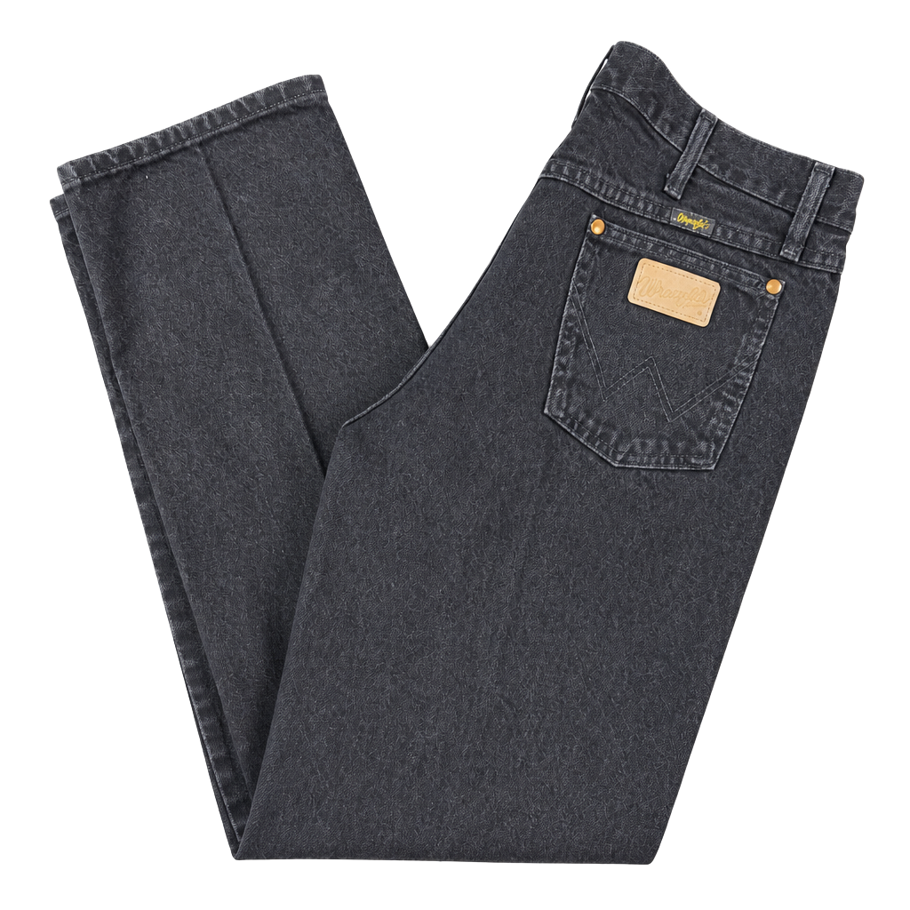 Wrangler A205 Straight Leg Black Denim Jeans 1