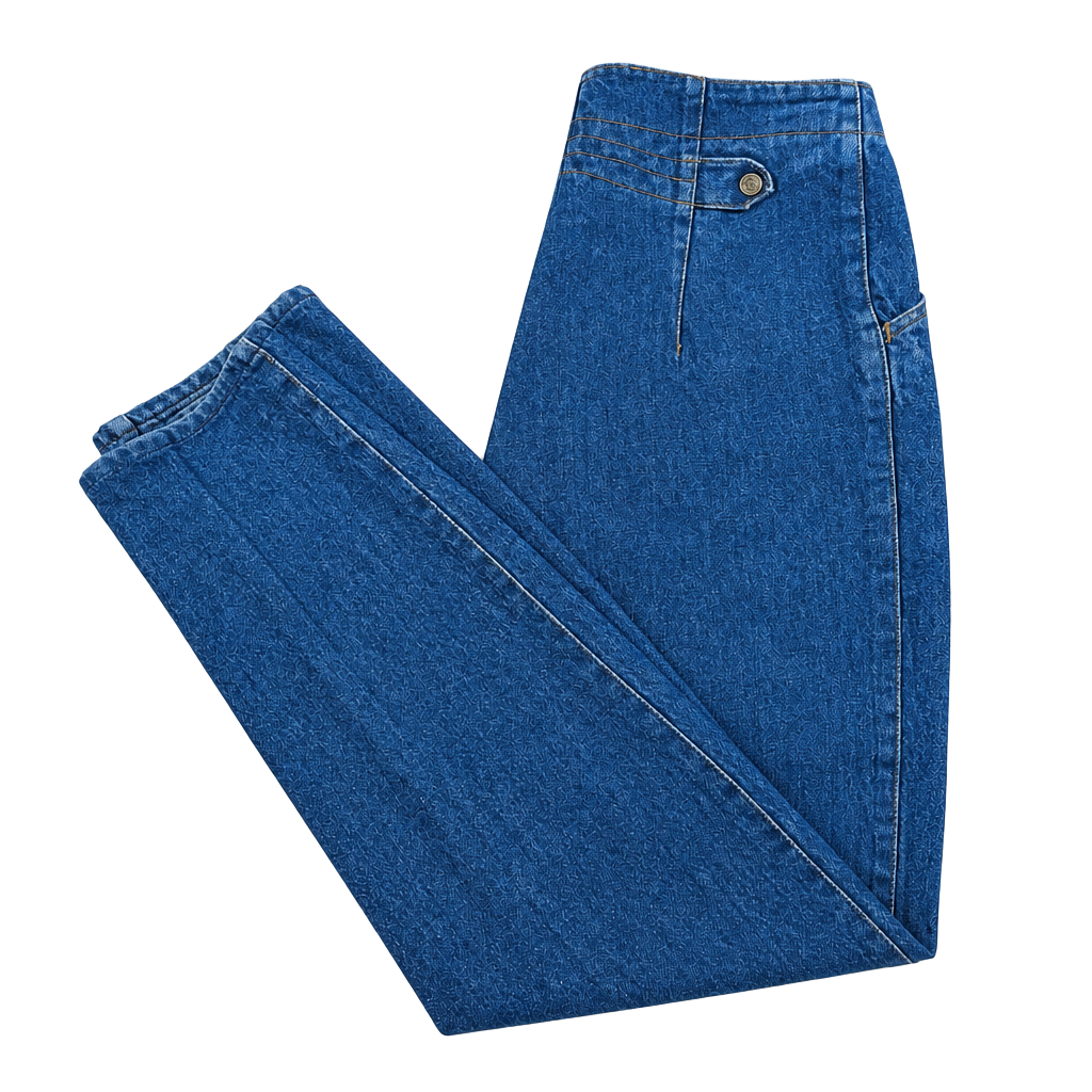 Karadis High-Waisted Pleated Mom Jeans 1