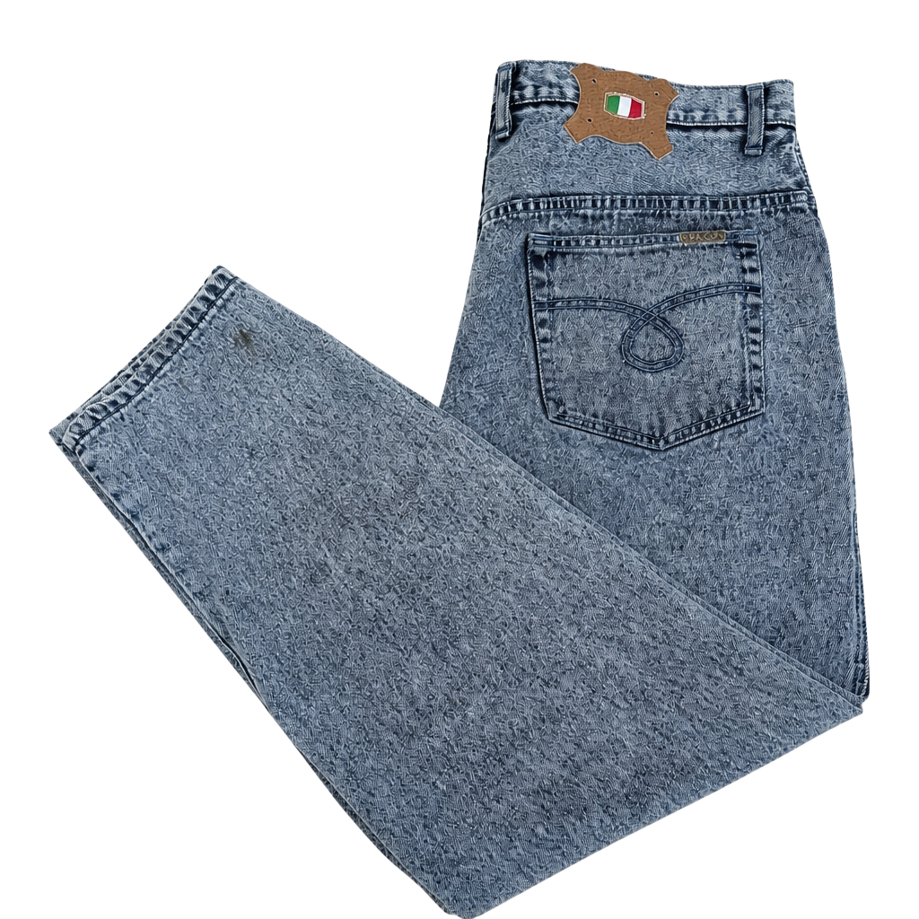 Vintage Paco Sports Acid Wash Jeans 38x33 - Retro Heavy Denim 1