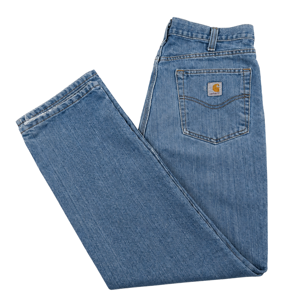 Carhartt Relaxed Fit Light Wash Denim Jeans 34x34 1