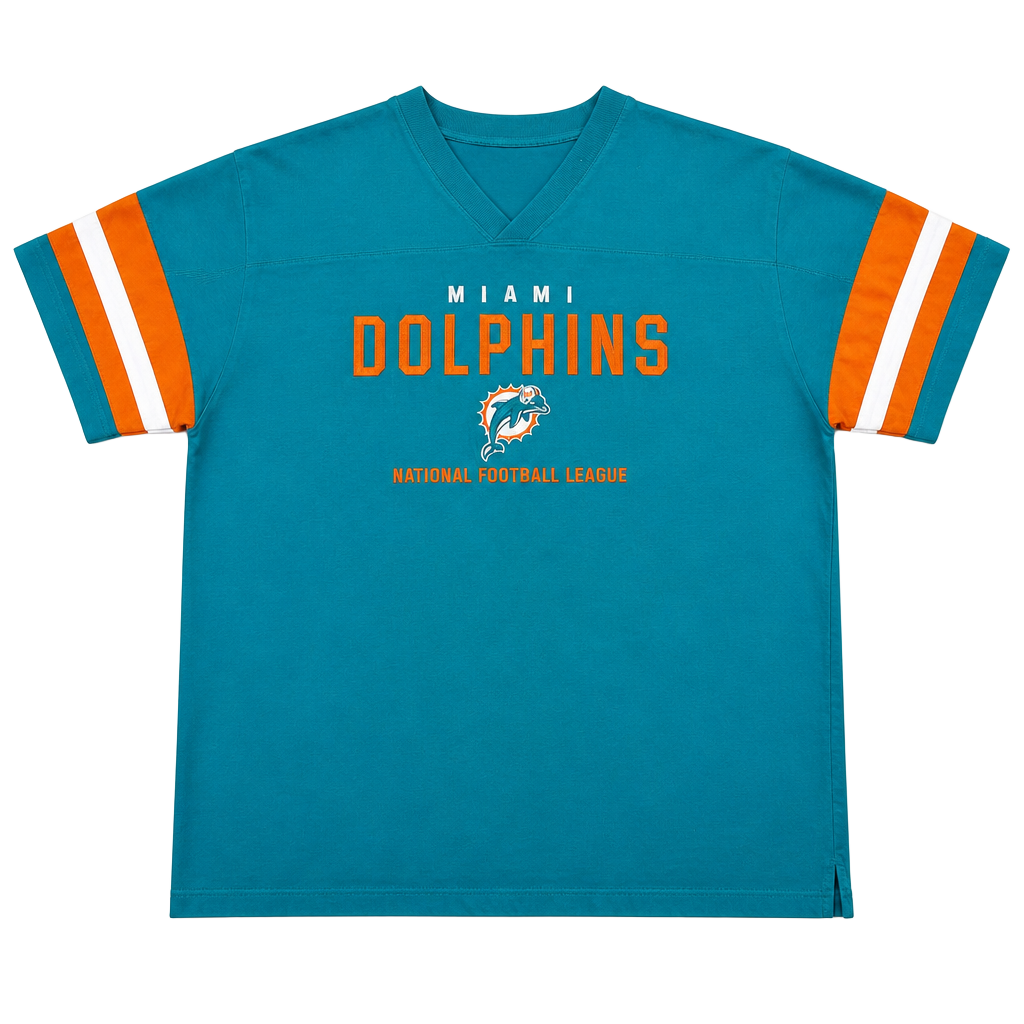 Vintage Miami Dolphins Lee Sport NFL Embroidered T-Shirt Size 2XL 1