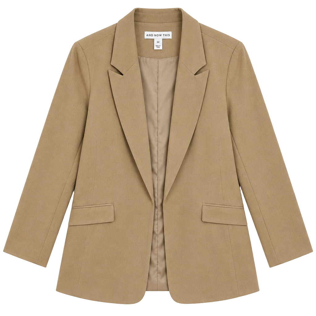 And Now This Blazer Size 2X Camel Brown 1