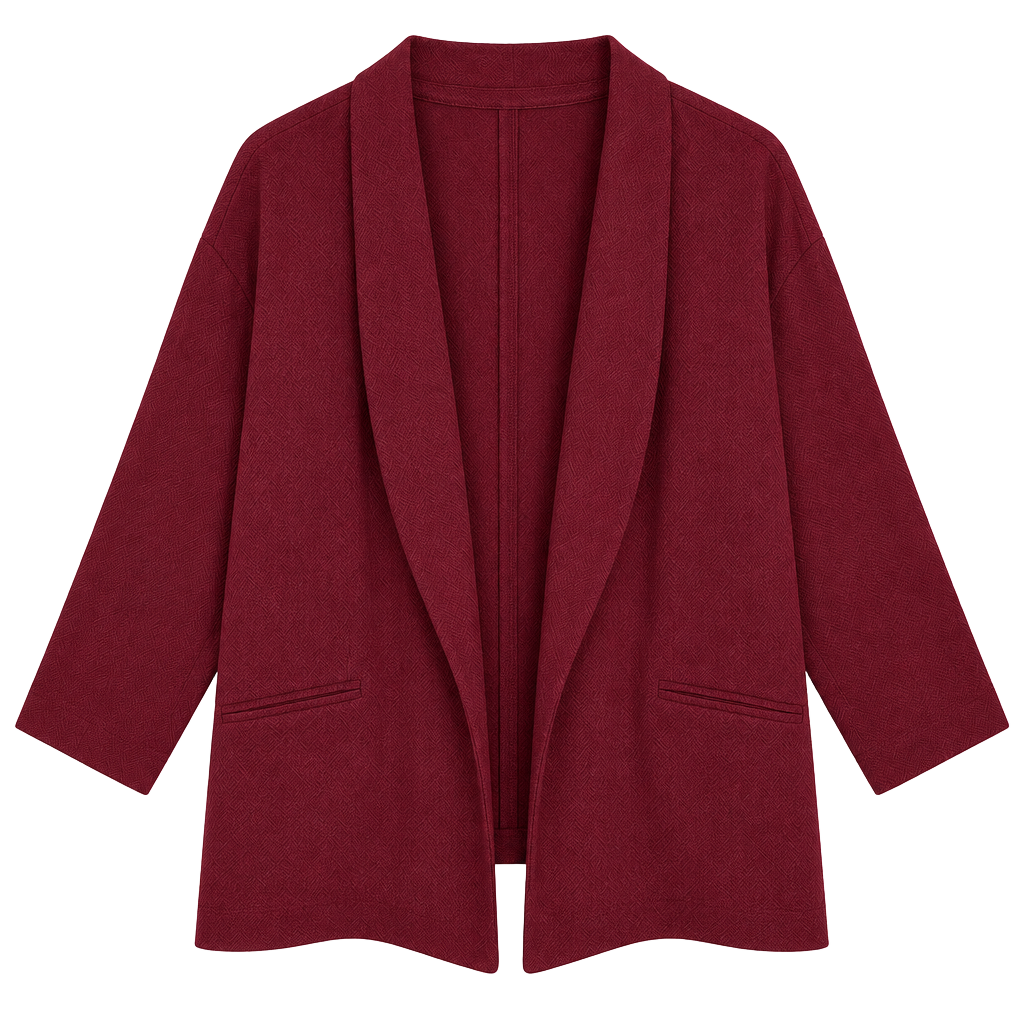 Bar III Open Front Blazer Red 1