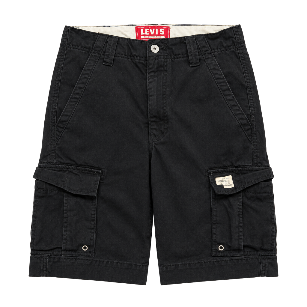 Levi's Cargo Shorts W29 Black Cotton 1