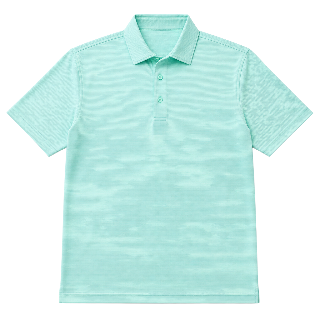Callaway Opti-Dri Men's Large Aqua Green Striped Performance Golf Polo Shirt 1