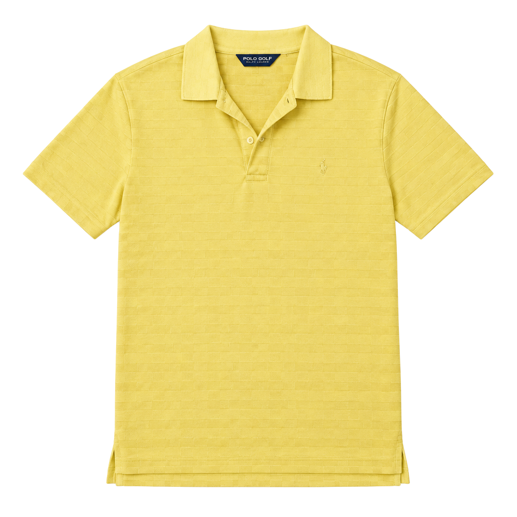 Polo Golf Ralph Lauren Polo Shirt Size L Yellow Striped Pima Cotton 1