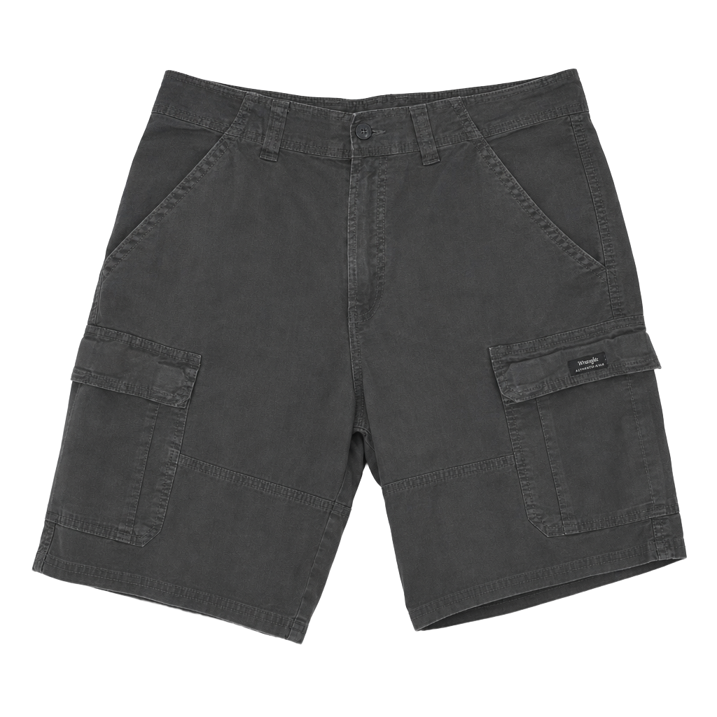 Wrangler men's outdoor cargo shorts black 1