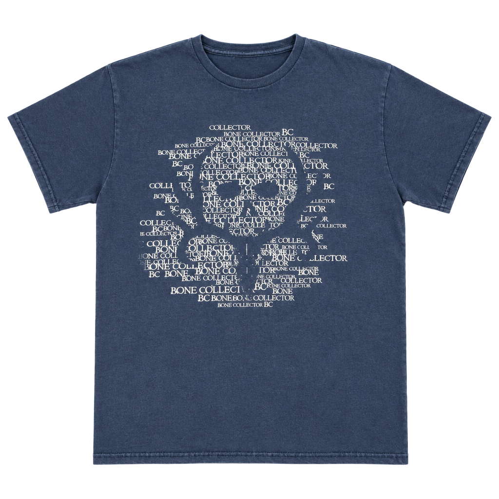 Bone Collector T-Shirt Blue Skull Graphic 1