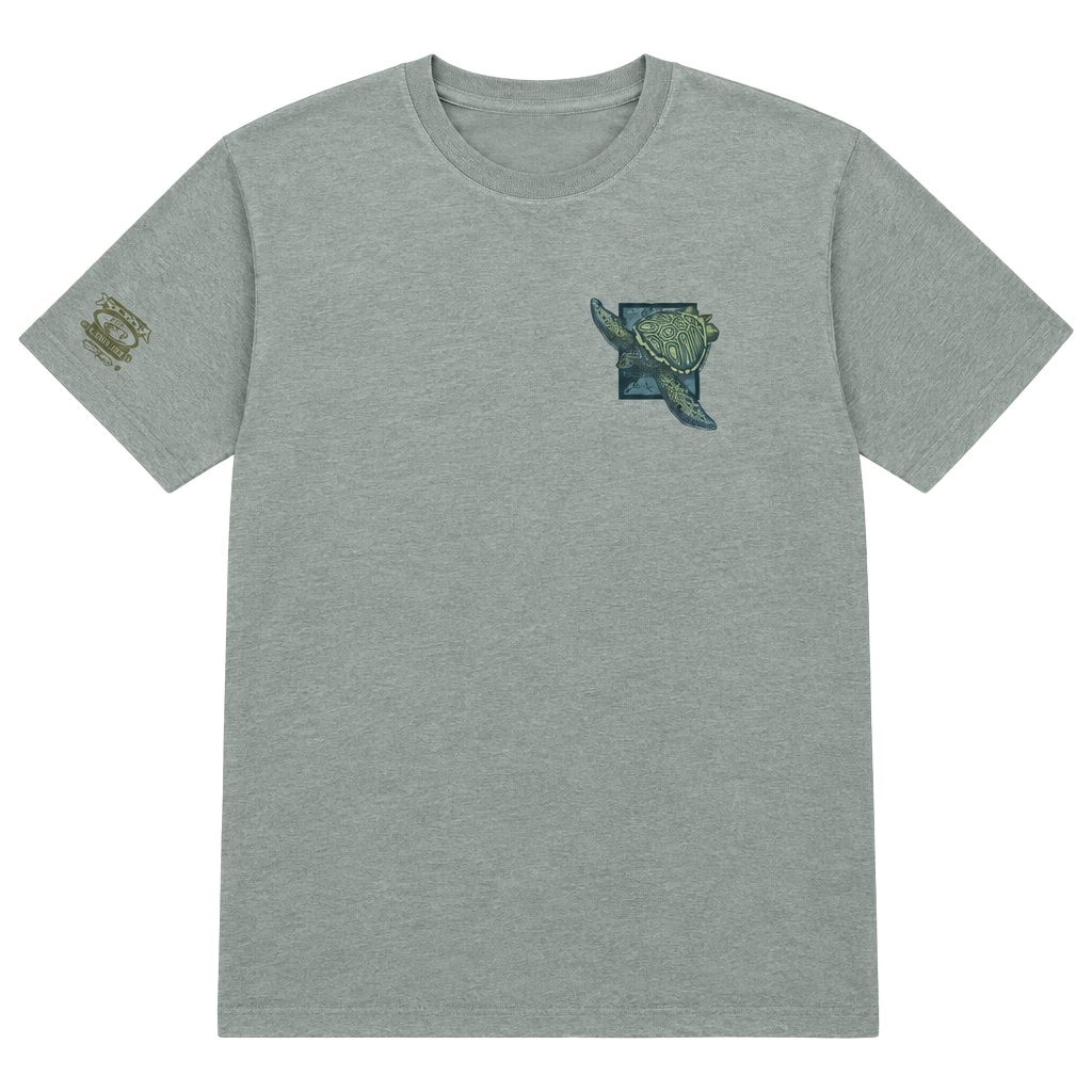 Crazy Shirts Sea Turtle Hawaii T-Shirt Size XL Beige Graphic 1