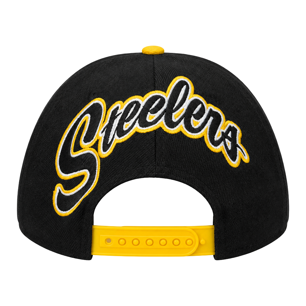 47 Brand Pittsburgh Steelers Snapback Hat Black Yellow One Size 1