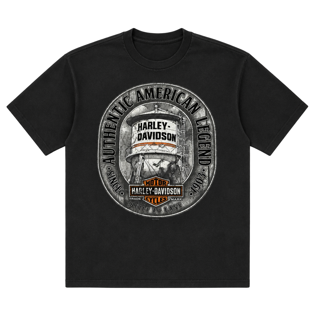 Harley-Davidson T-Shirt Mt. Cheaha Oxford AL Black Graphic Tee 1