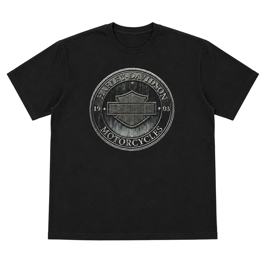 Harley Davidson Columbia TN Graphic T Shirt Black 1